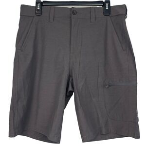 NEW Huk NXTLVL 10.5" Short Mens M Next Level Charcoal Gray Performance Fishing